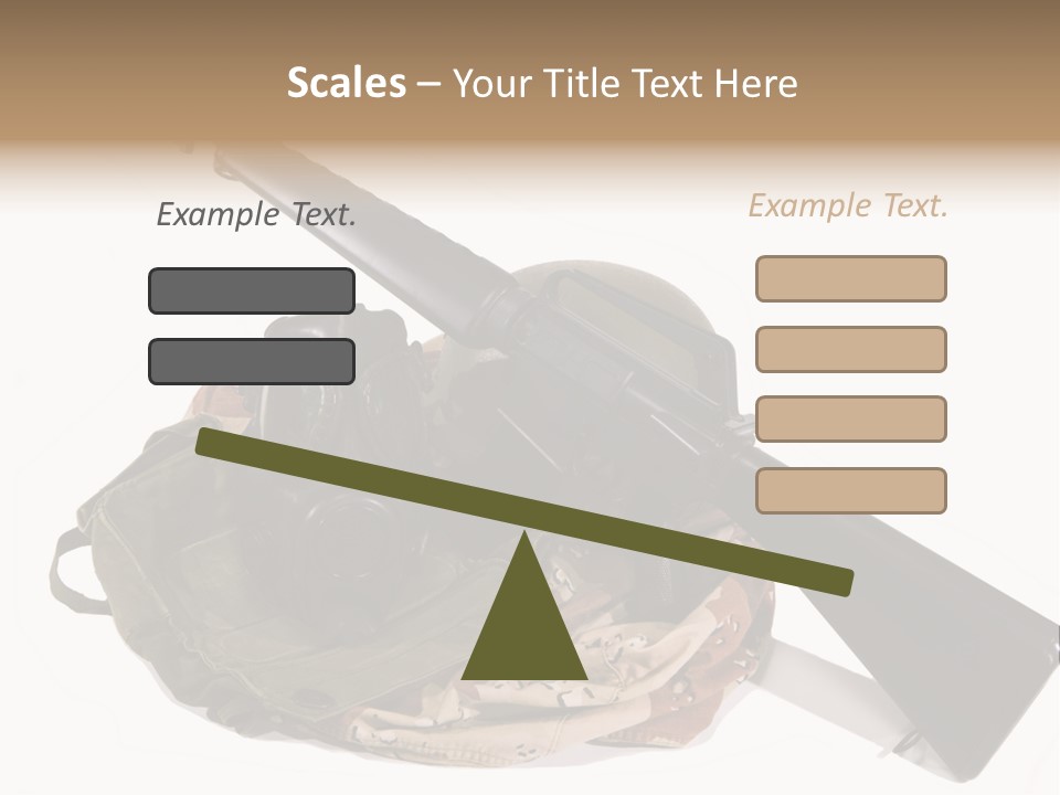 Desert Shock Projectile PowerPoint Template