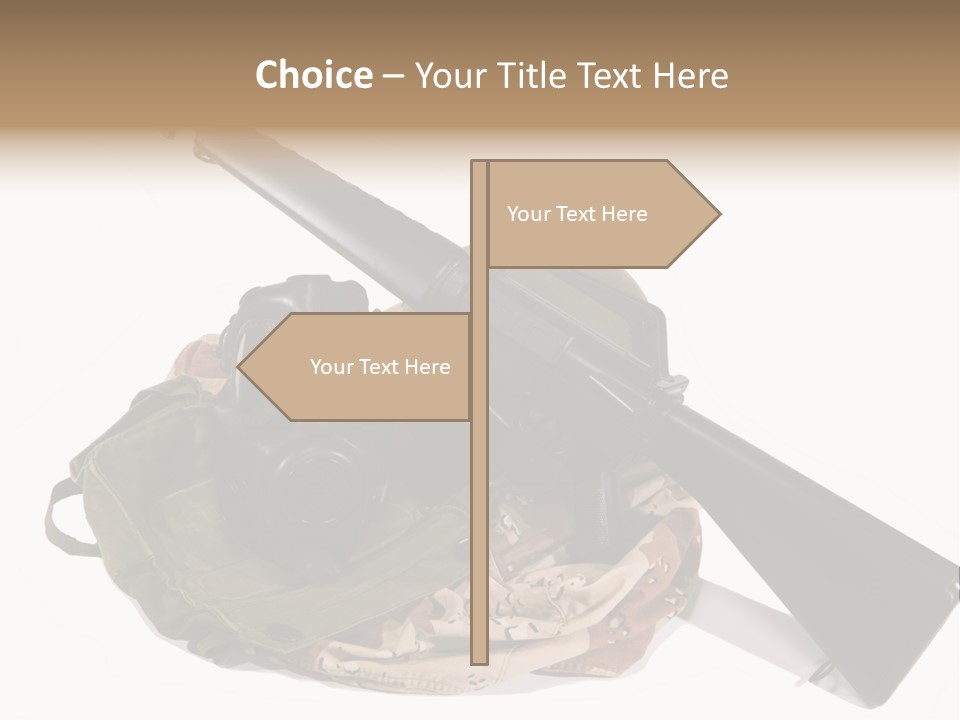 Desert Shock Projectile PowerPoint Template