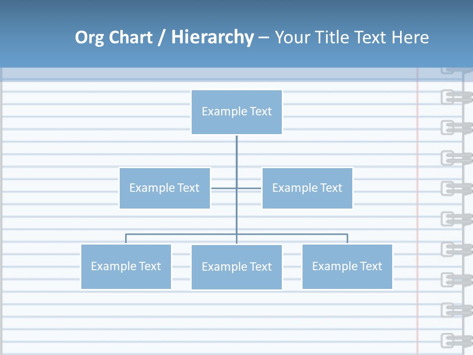 A Notebook With Lined Paper On Top Of It PowerPoint Template