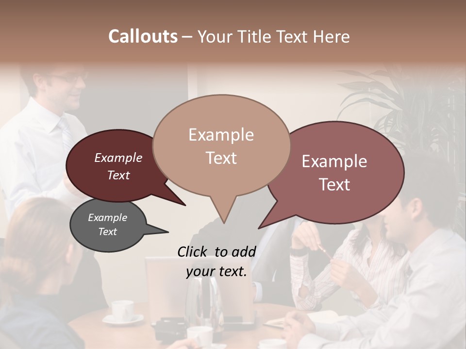 Professional Speech Discuss PowerPoint Template