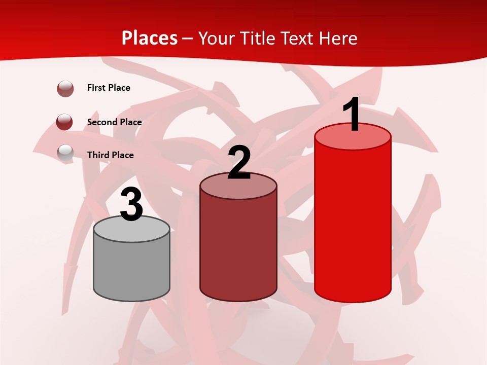 Pointer Guide Red PowerPoint Template