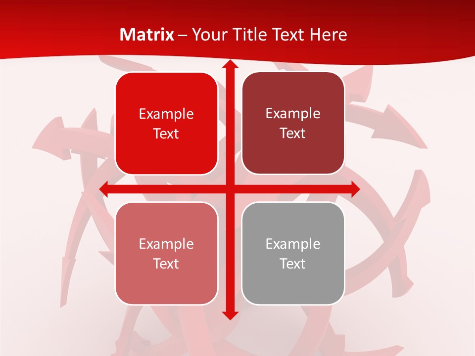 Pointer Guide Red PowerPoint Template