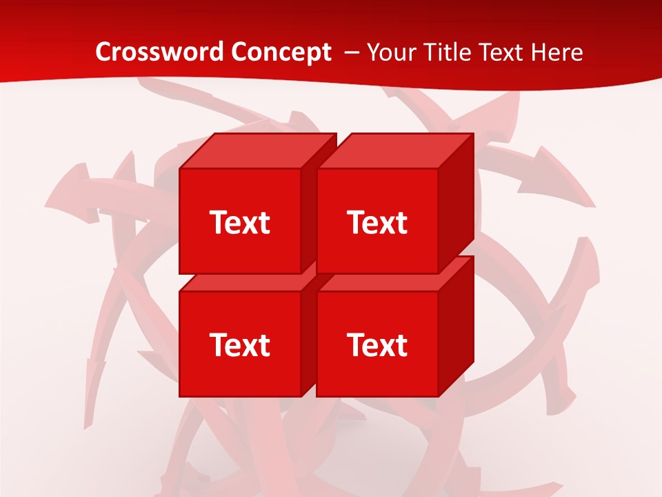 Pointer Guide Red PowerPoint Template