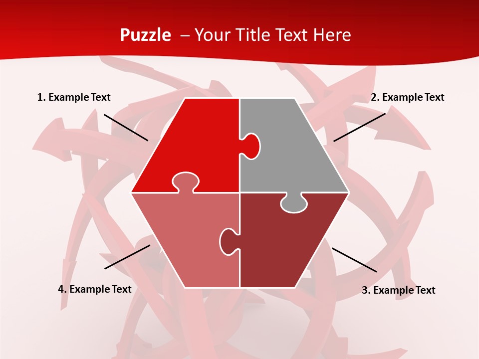 Pointer Guide Red PowerPoint Template