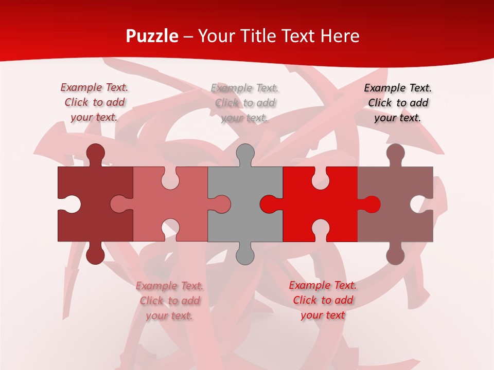 Pointer Guide Red PowerPoint Template