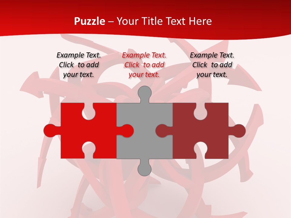 Pointer Guide Red PowerPoint Template