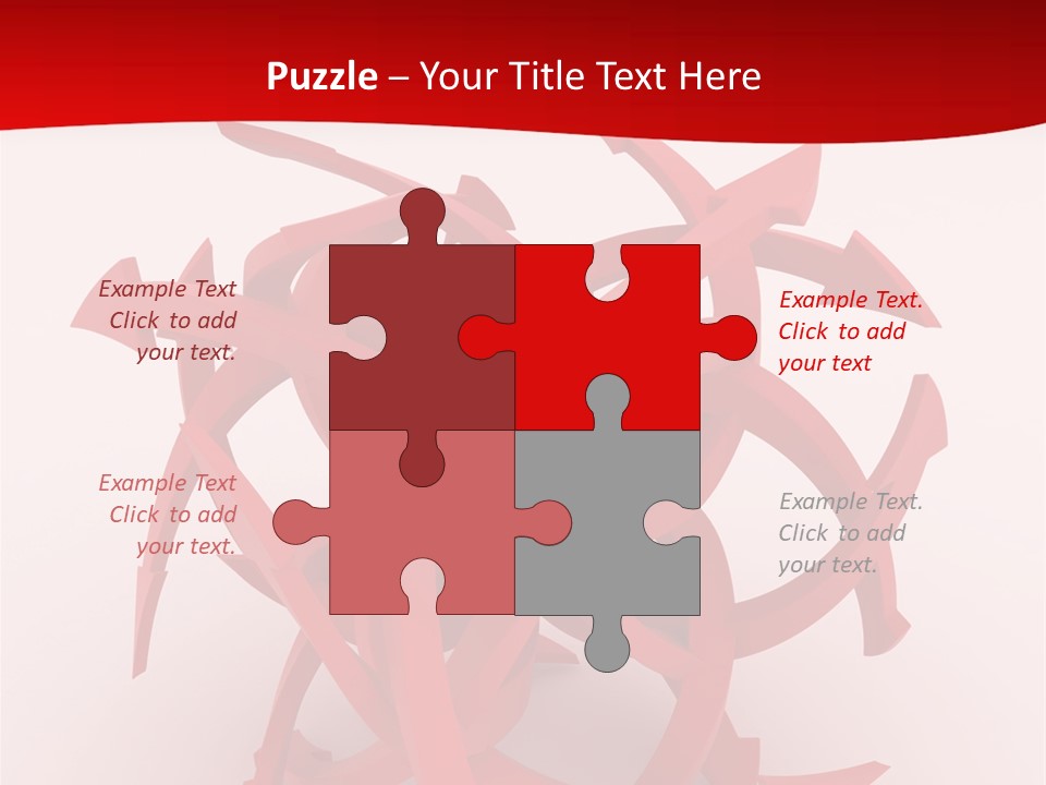 Pointer Guide Red PowerPoint Template