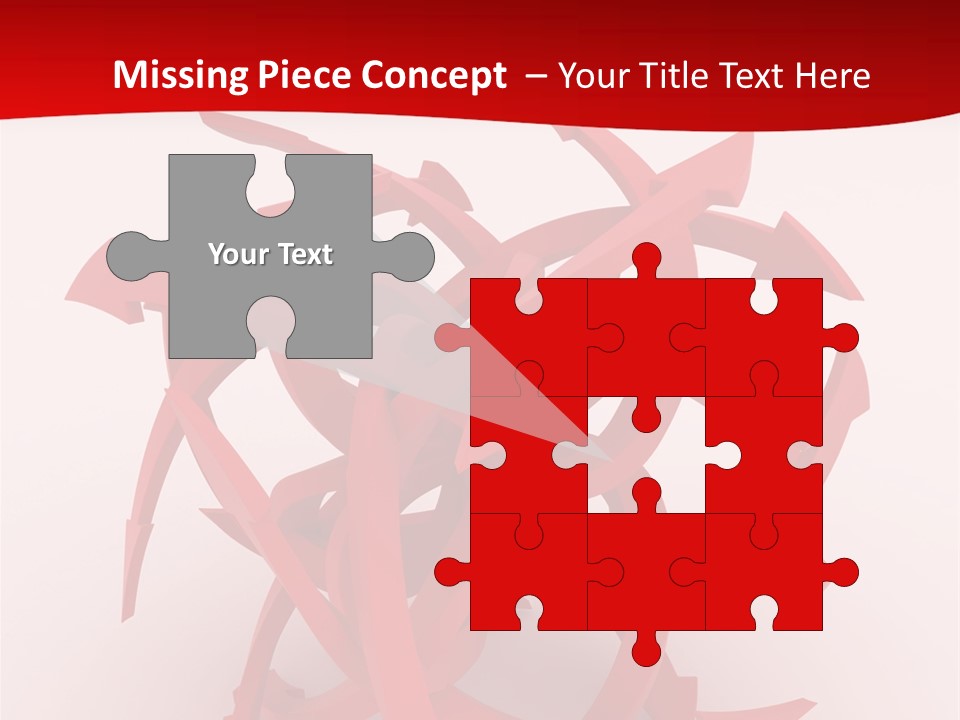Pointer Guide Red PowerPoint Template