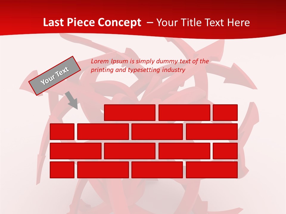 Pointer Guide Red PowerPoint Template