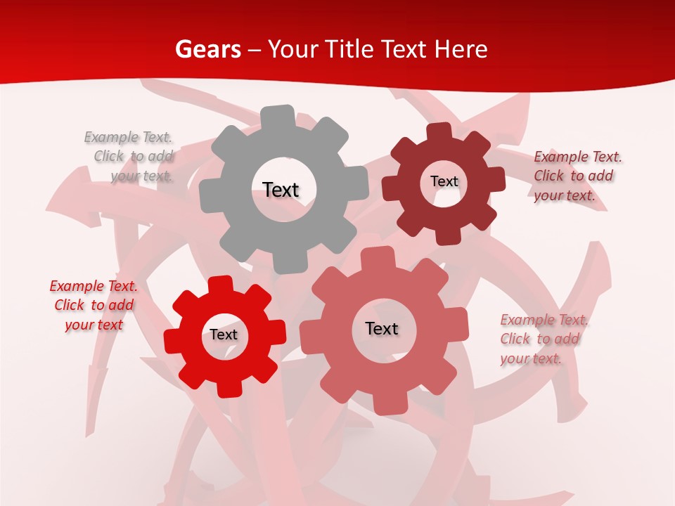 Pointer Guide Red PowerPoint Template