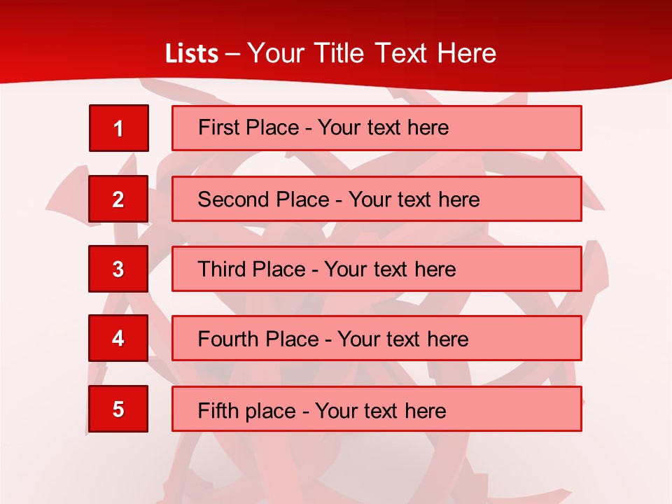 Pointer Guide Red PowerPoint Template