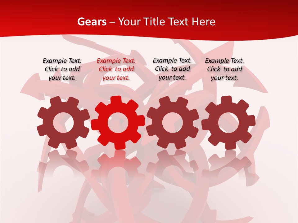 Pointer Guide Red PowerPoint Template