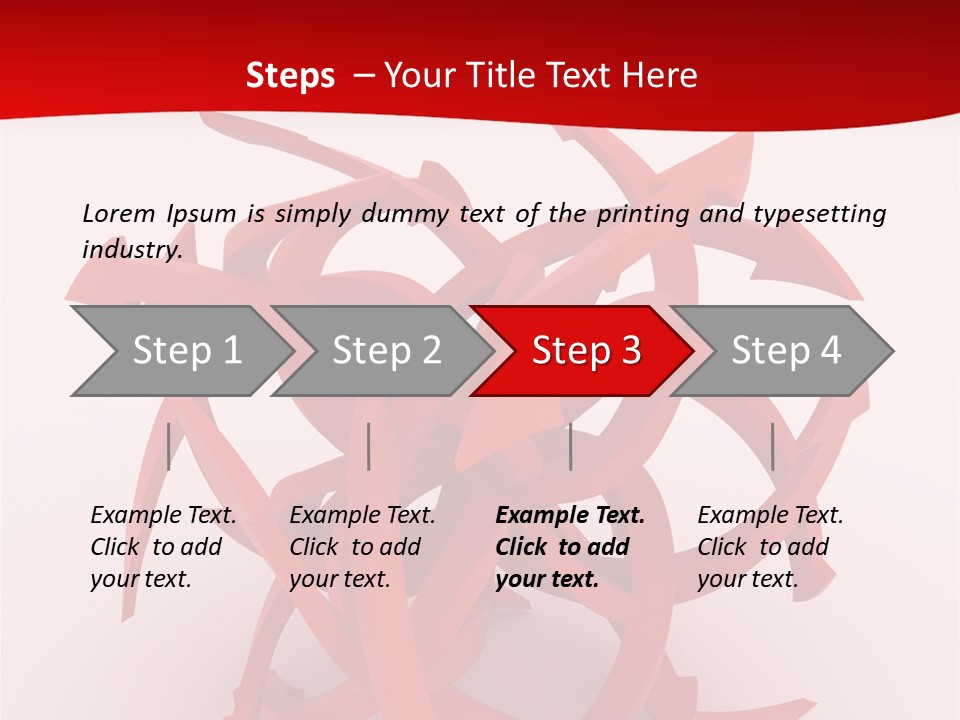 Pointer Guide Red PowerPoint Template