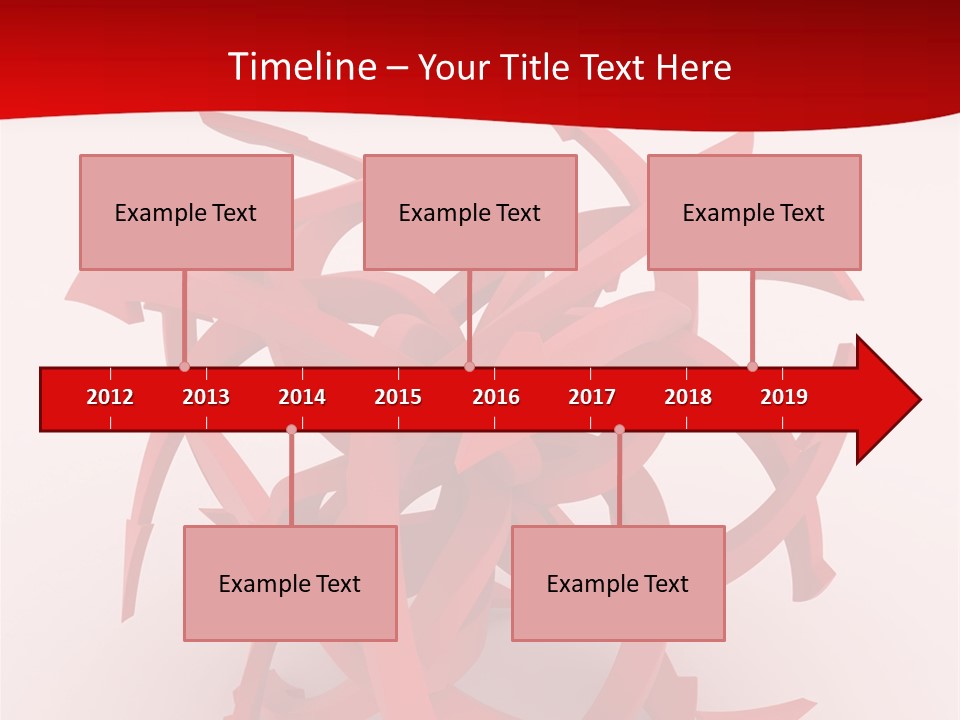 Pointer Guide Red PowerPoint Template