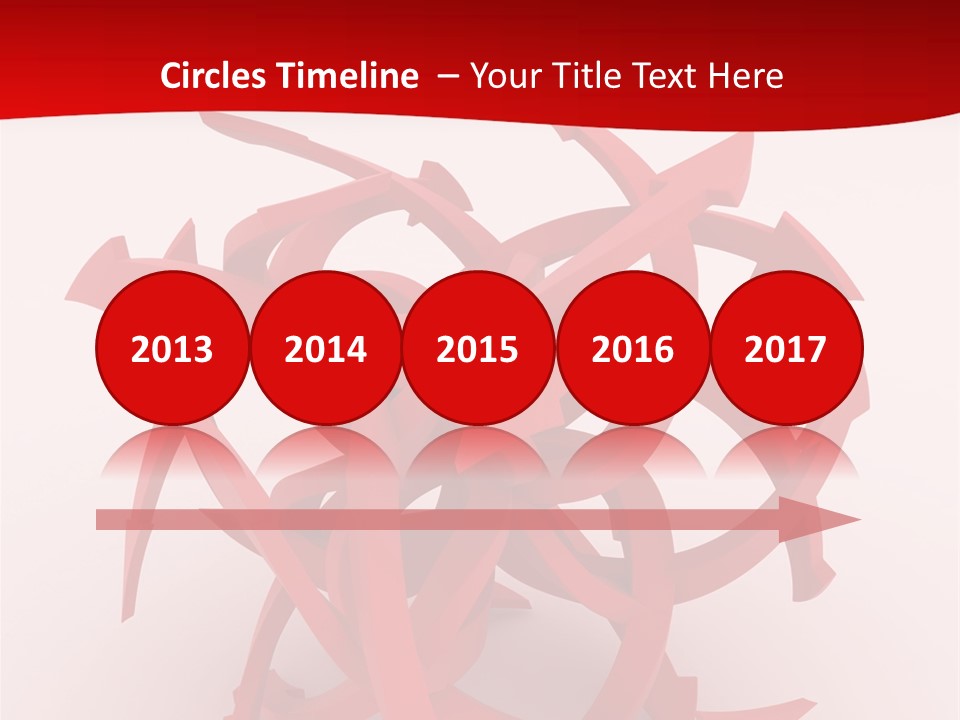 Pointer Guide Red PowerPoint Template