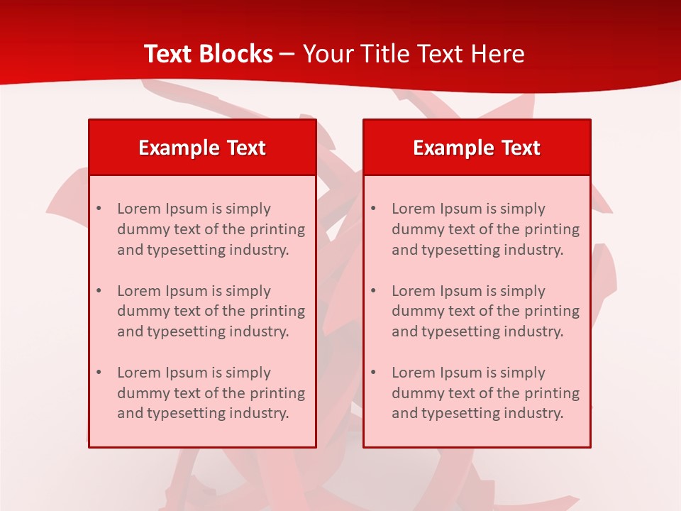 Pointer Guide Red PowerPoint Template