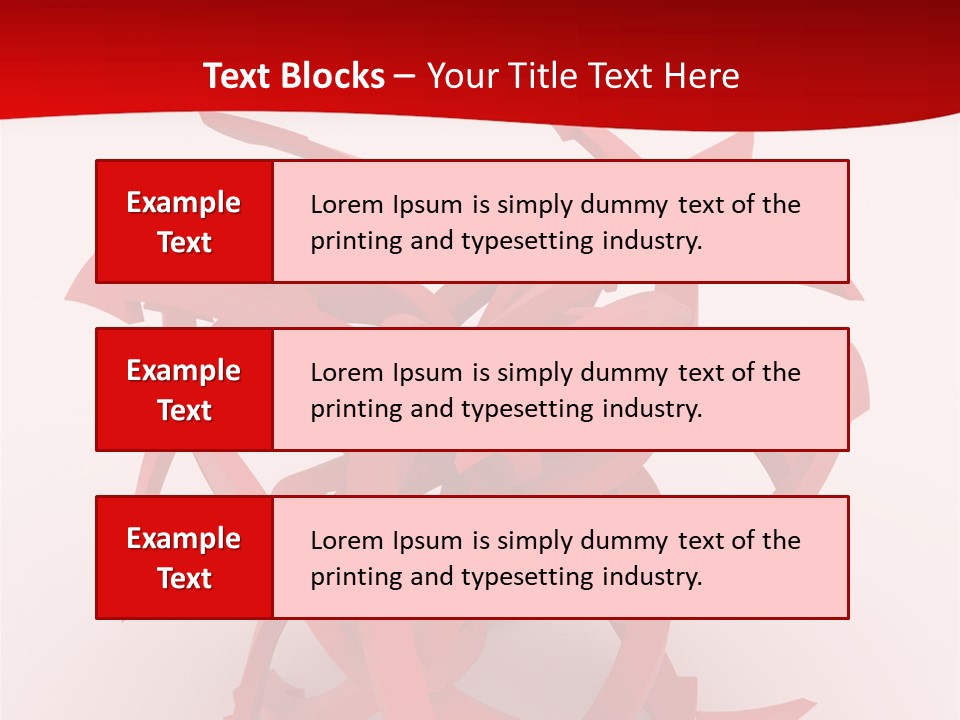 Pointer Guide Red PowerPoint Template