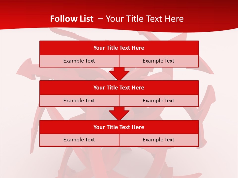 Pointer Guide Red PowerPoint Template