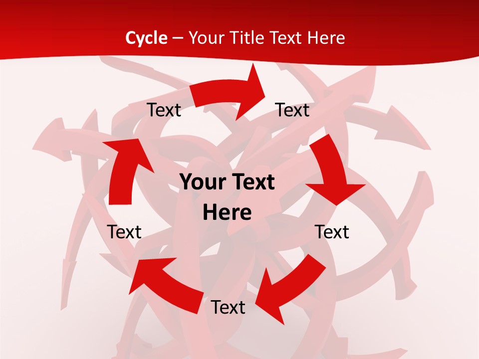 Pointer Guide Red PowerPoint Template