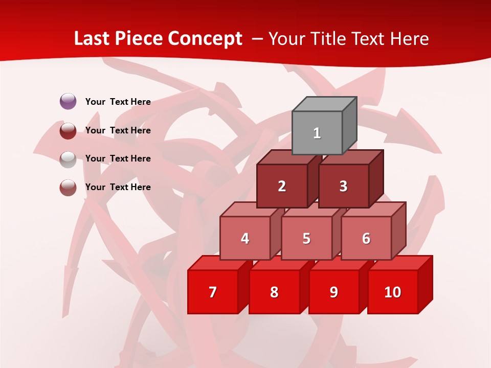 Pointer Guide Red PowerPoint Template