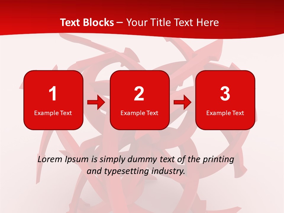 Pointer Guide Red PowerPoint Template