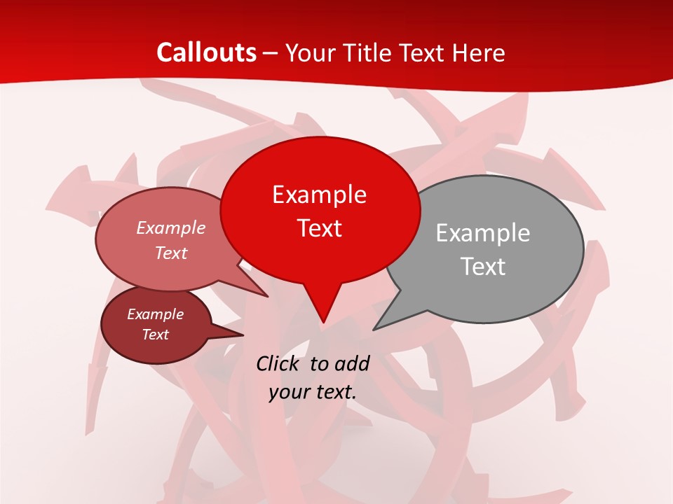 Pointer Guide Red PowerPoint Template