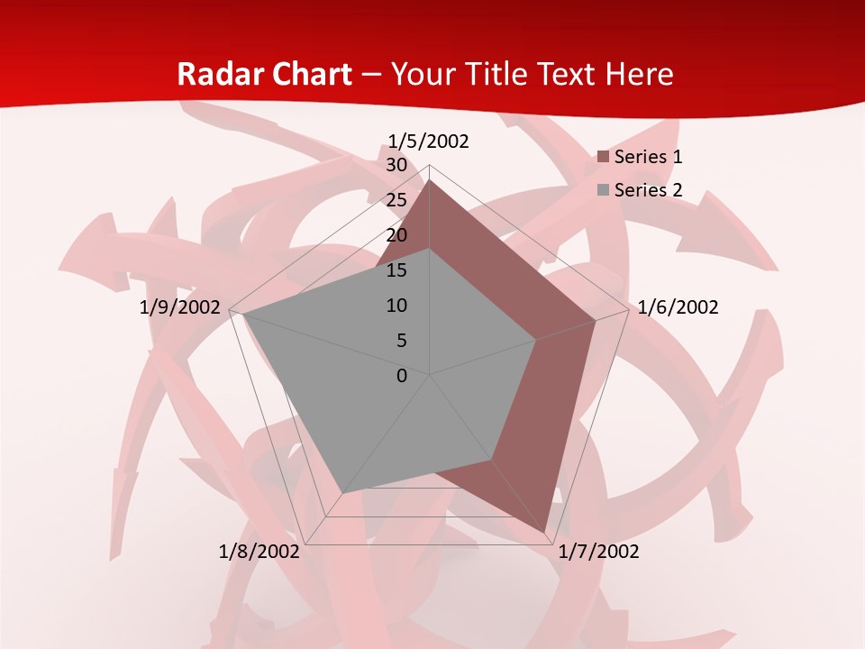 Pointer Guide Red PowerPoint Template