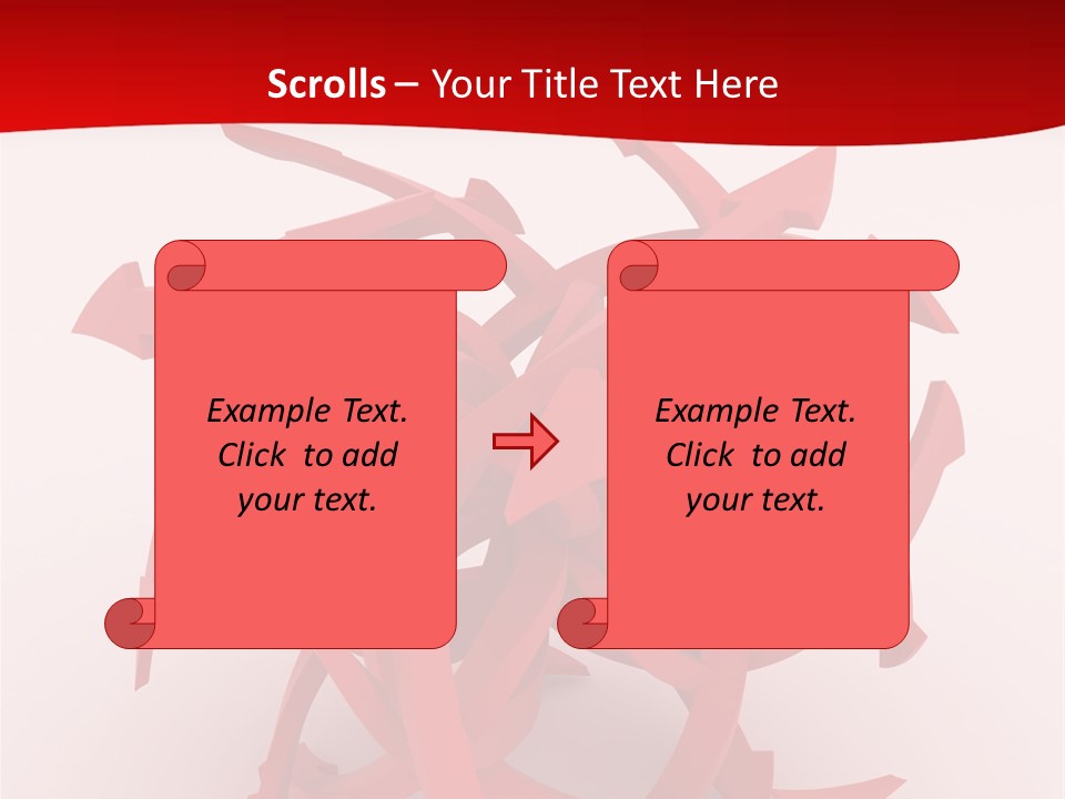 Pointer Guide Red PowerPoint Template