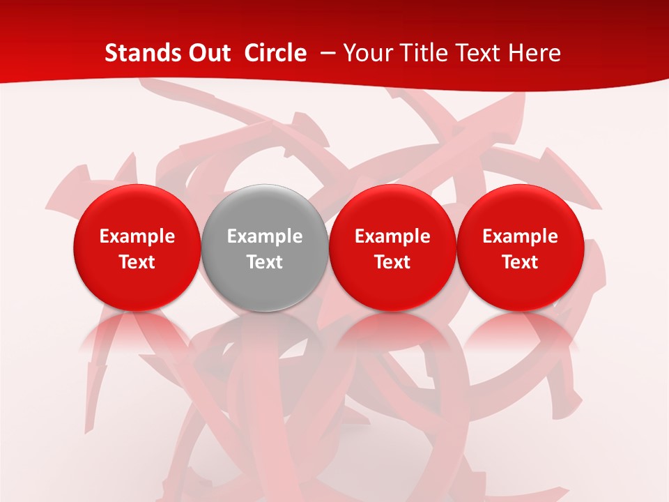 Pointer Guide Red PowerPoint Template