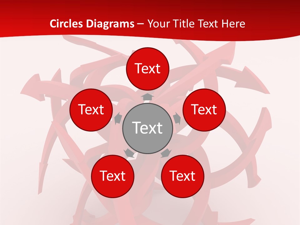 Pointer Guide Red PowerPoint Template