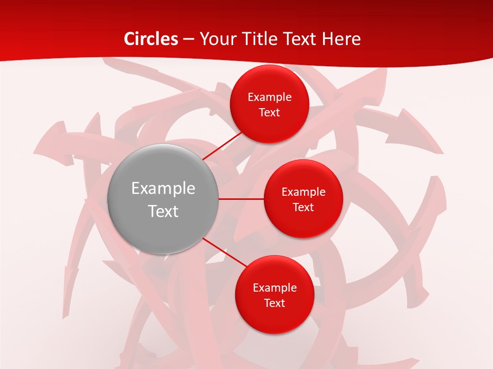 Pointer Guide Red PowerPoint Template