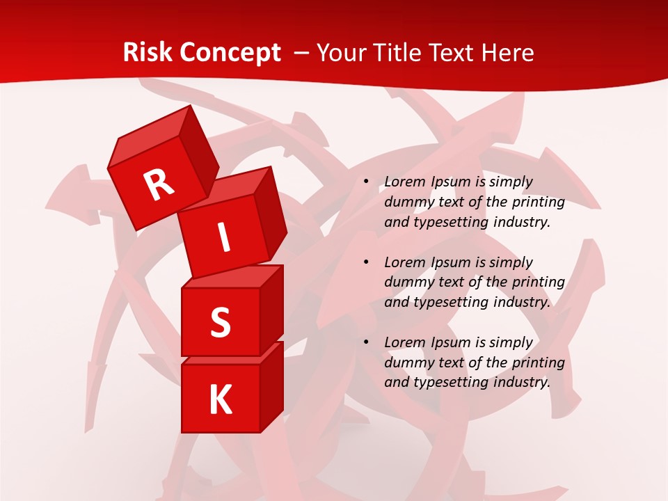 Pointer Guide Red PowerPoint Template