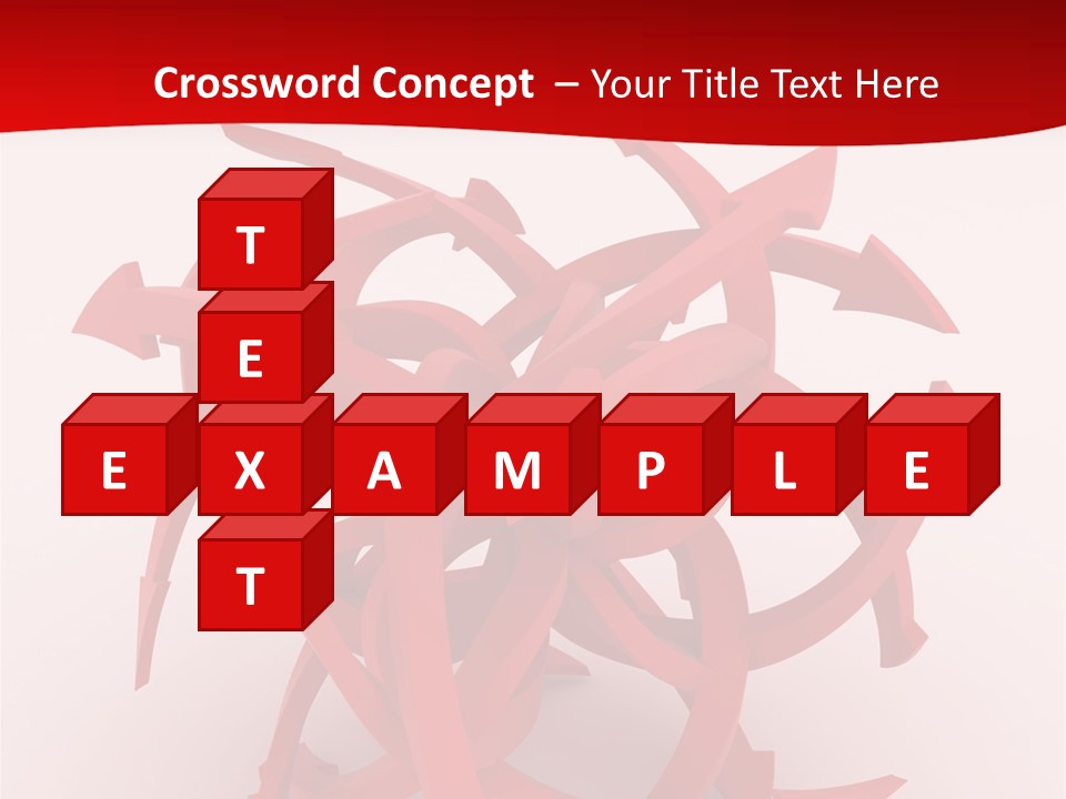 Pointer Guide Red PowerPoint Template