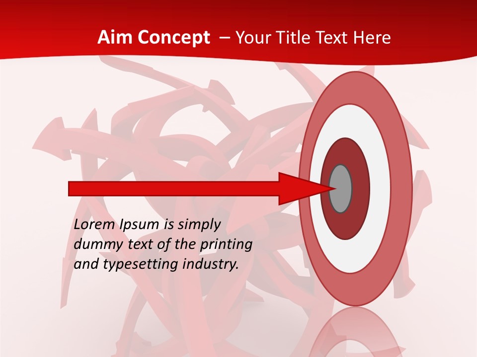 Pointer Guide Red PowerPoint Template