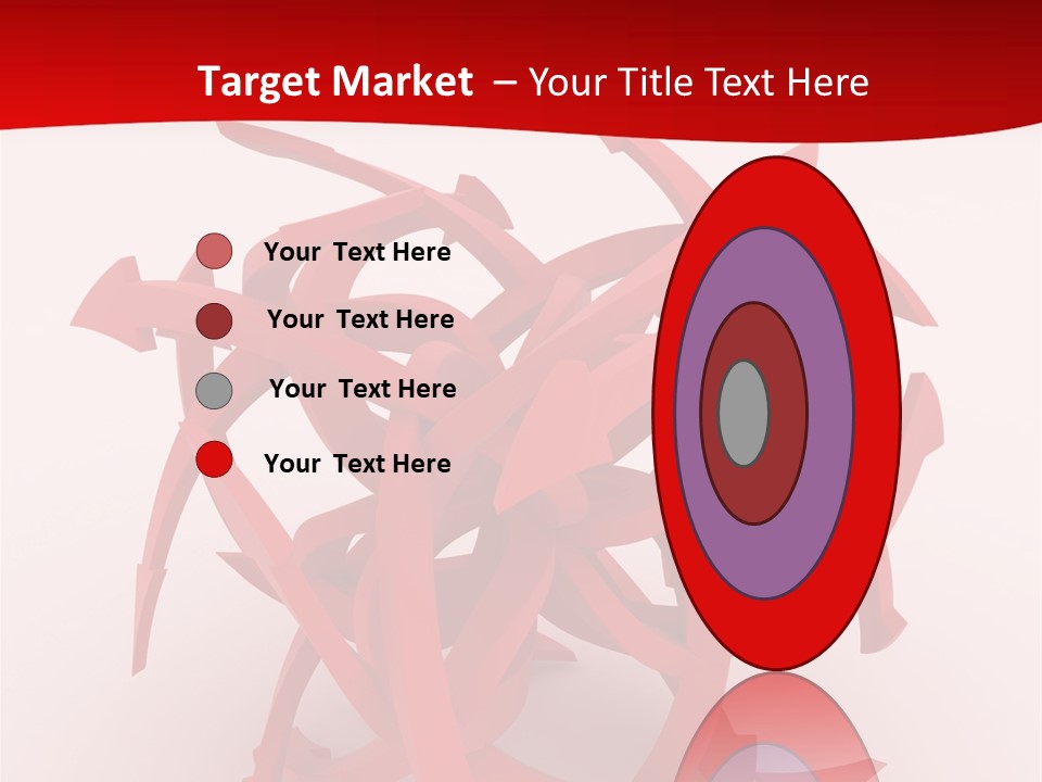Pointer Guide Red PowerPoint Template