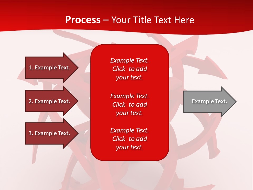 Pointer Guide Red PowerPoint Template