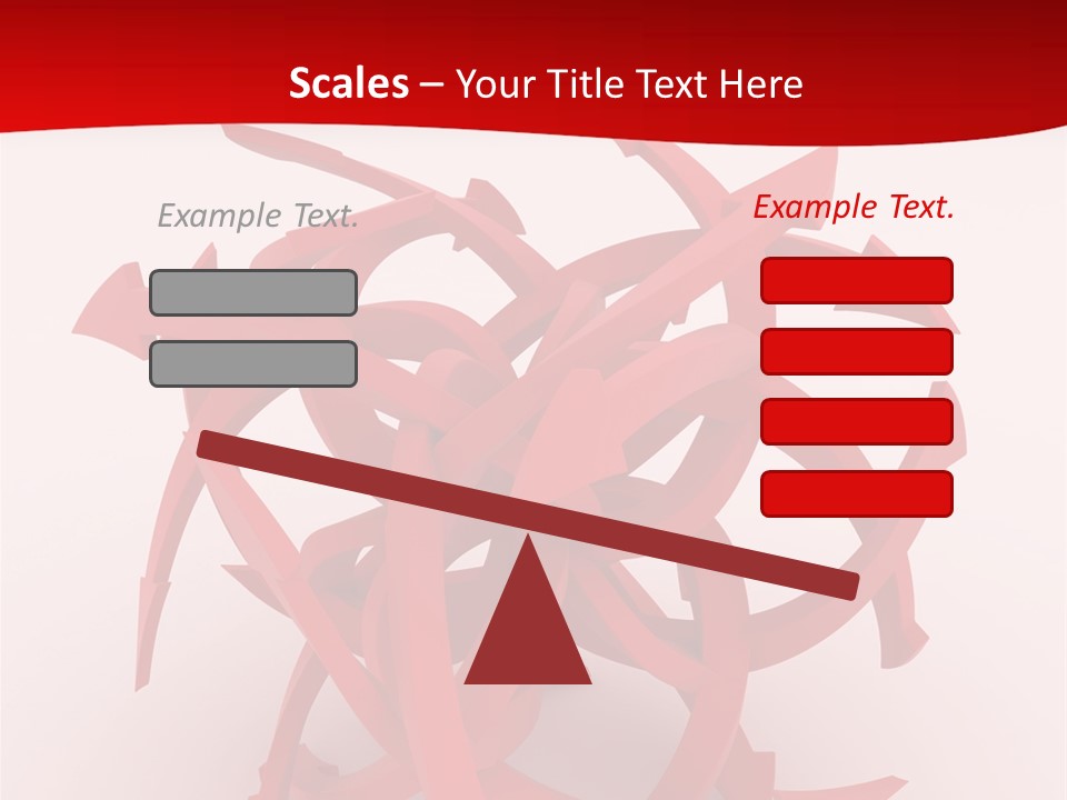 Pointer Guide Red PowerPoint Template