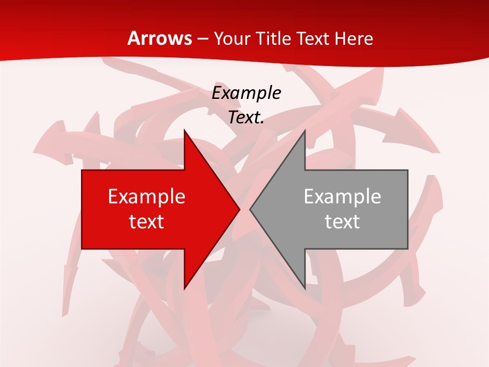 Pointer Guide Red PowerPoint Template
