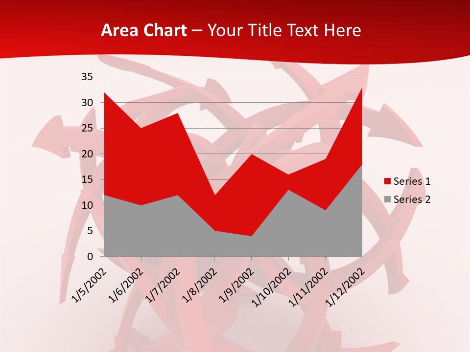 Pointer Guide Red PowerPoint Template