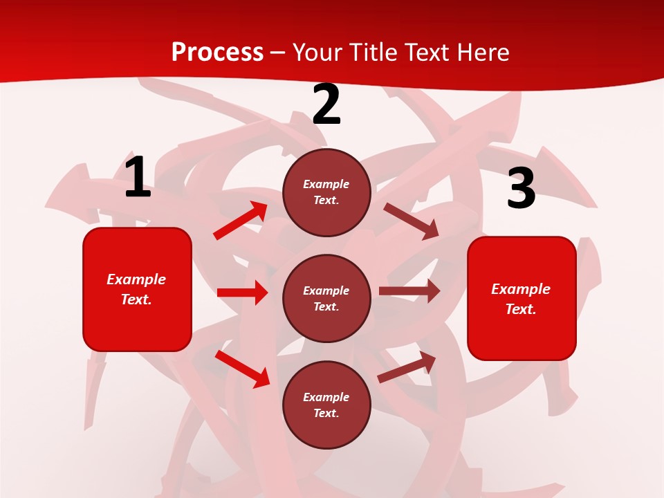 Pointer Guide Red PowerPoint Template