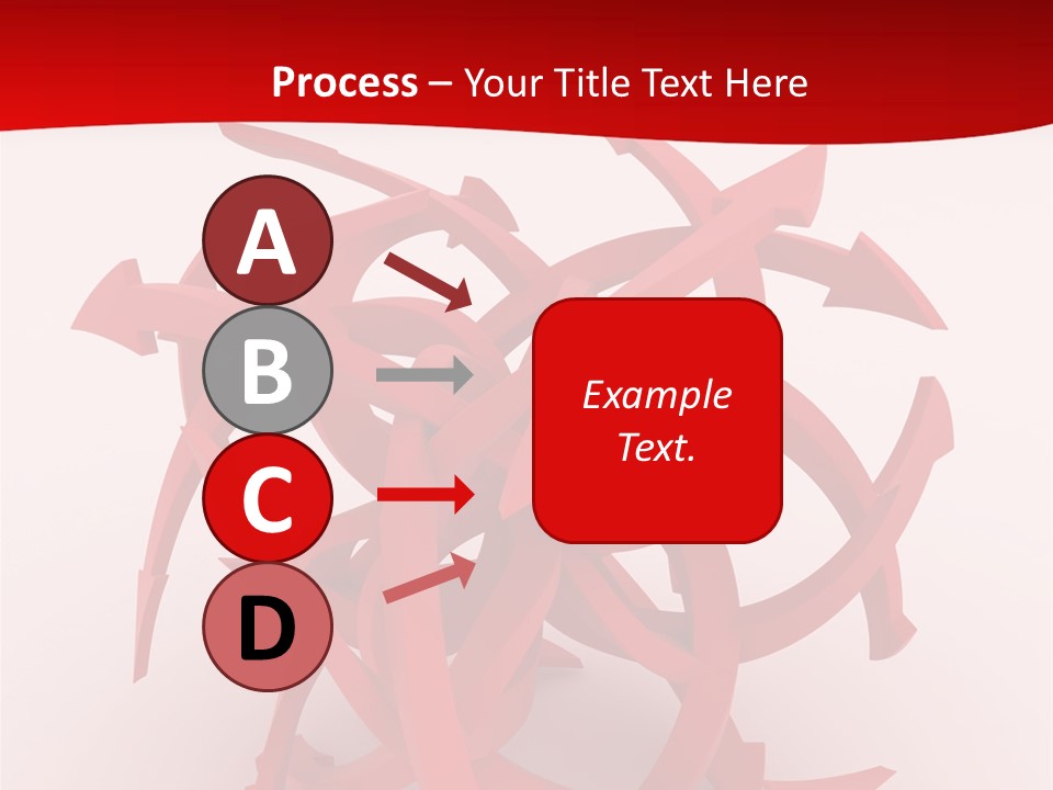 Pointer Guide Red PowerPoint Template