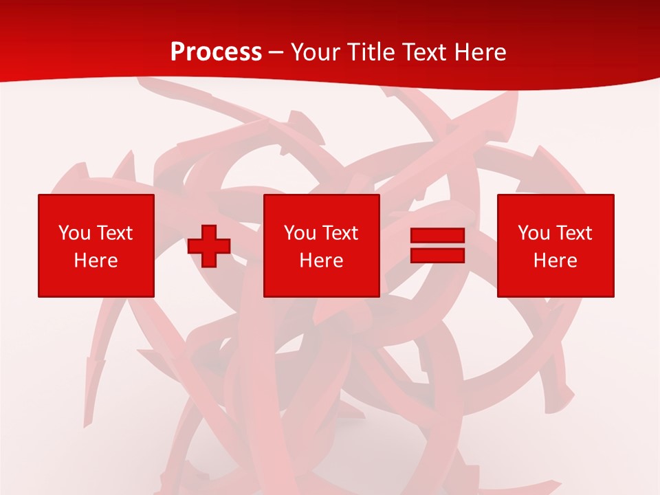 Pointer Guide Red PowerPoint Template