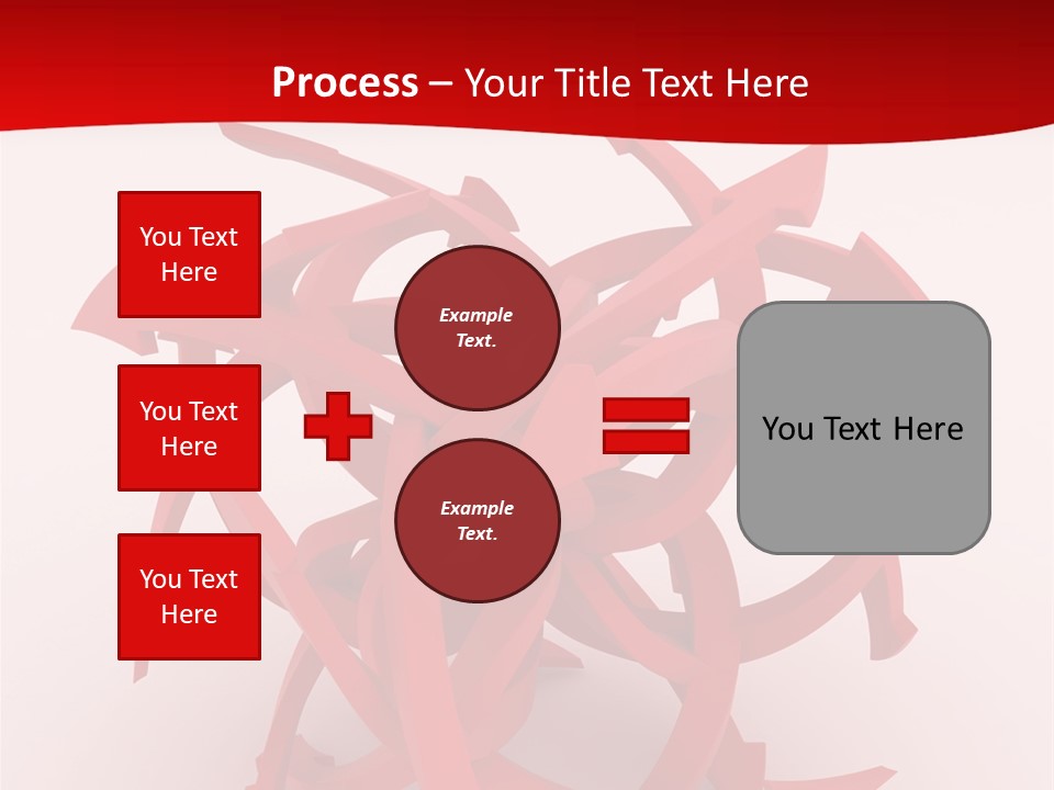 Pointer Guide Red PowerPoint Template