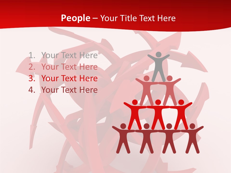 Pointer Guide Red PowerPoint Template