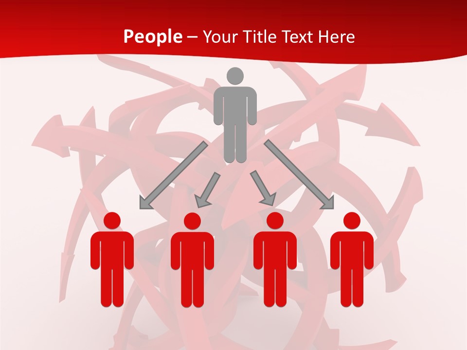 Pointer Guide Red PowerPoint Template