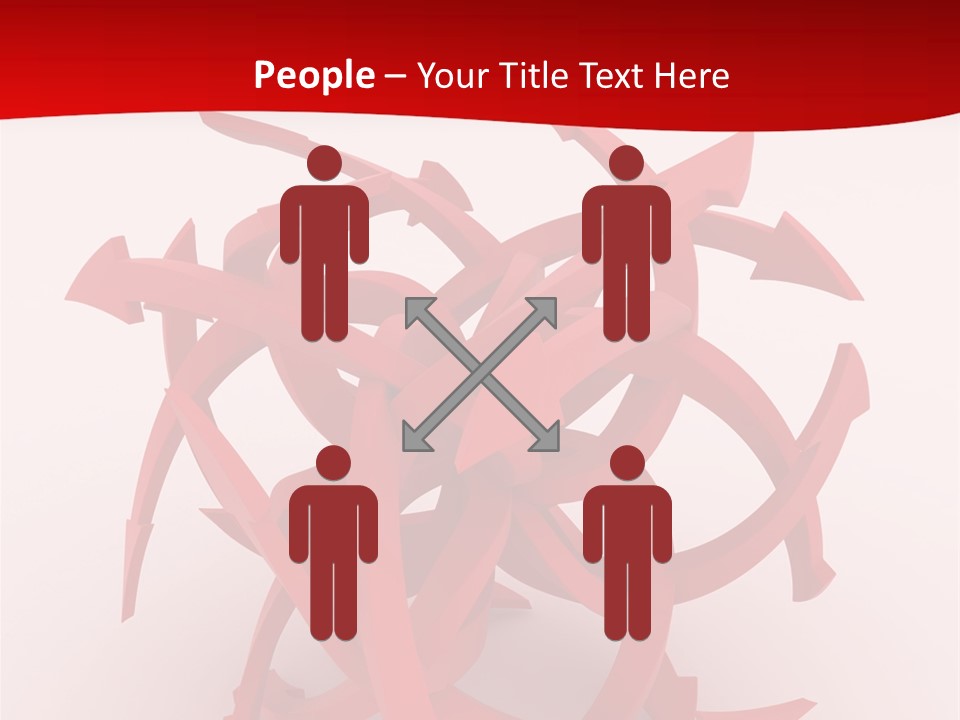 Pointer Guide Red PowerPoint Template