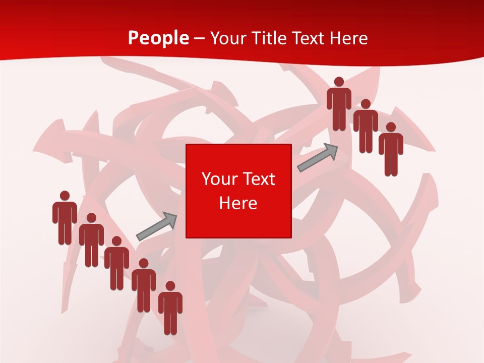 Pointer Guide Red PowerPoint Template