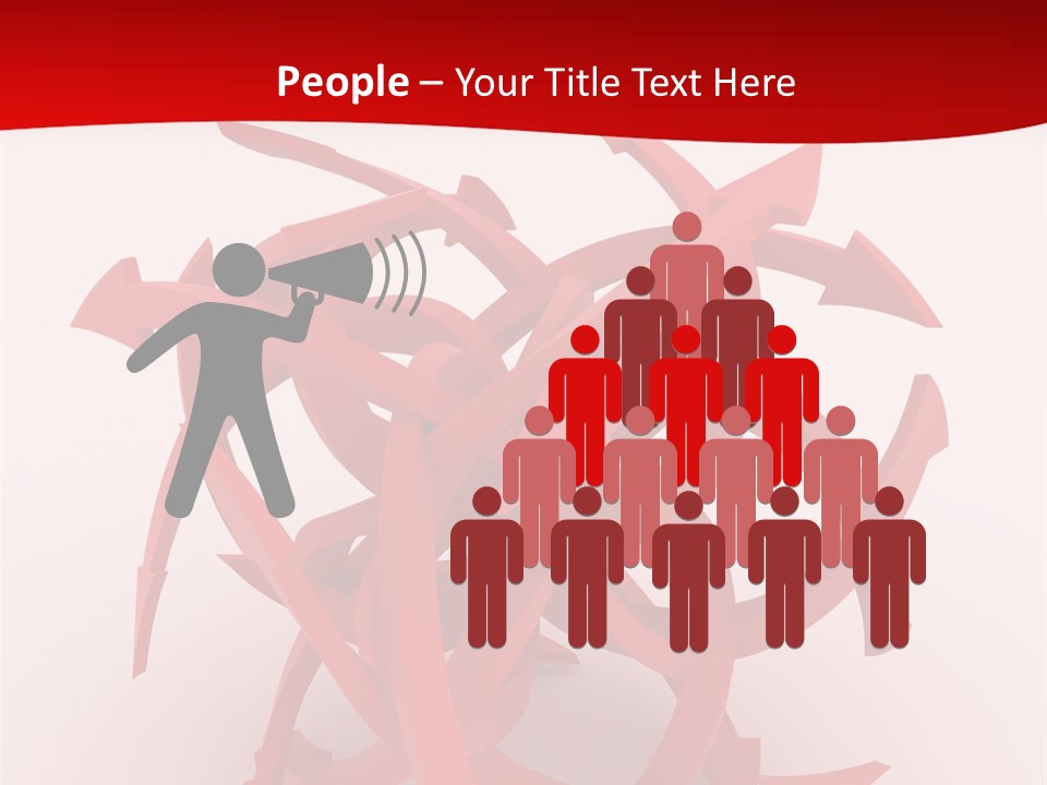 Pointer Guide Red PowerPoint Template