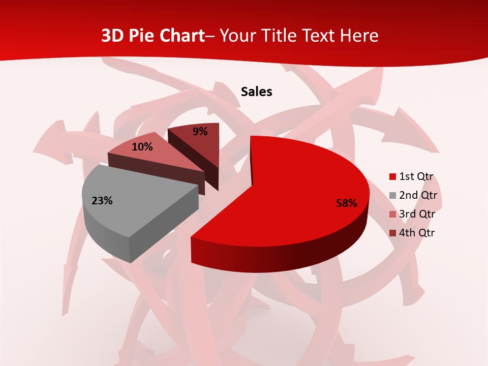 Pointer Guide Red PowerPoint Template