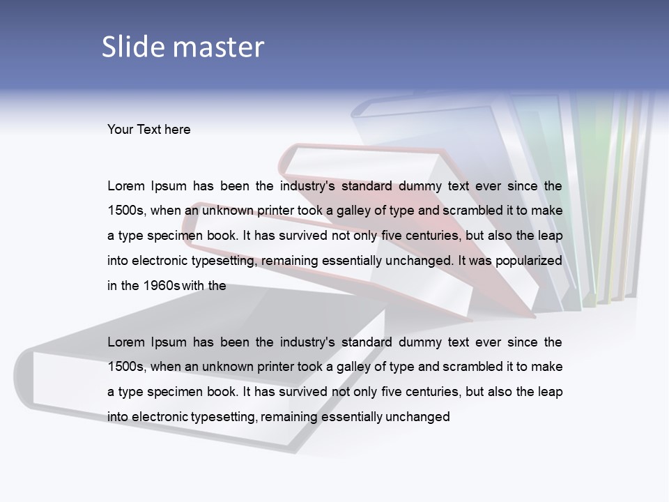 Publication Library Students PowerPoint Template